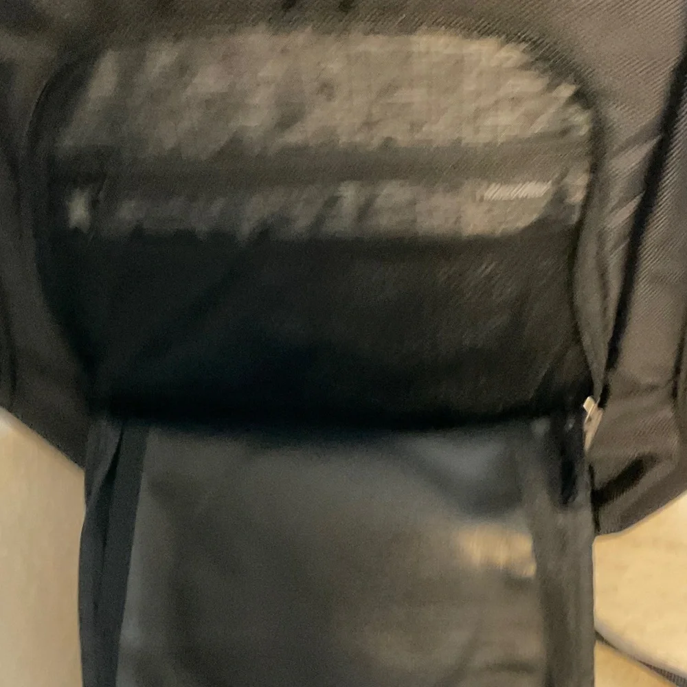 Men's Black Backpack with Colorful Wheel Design